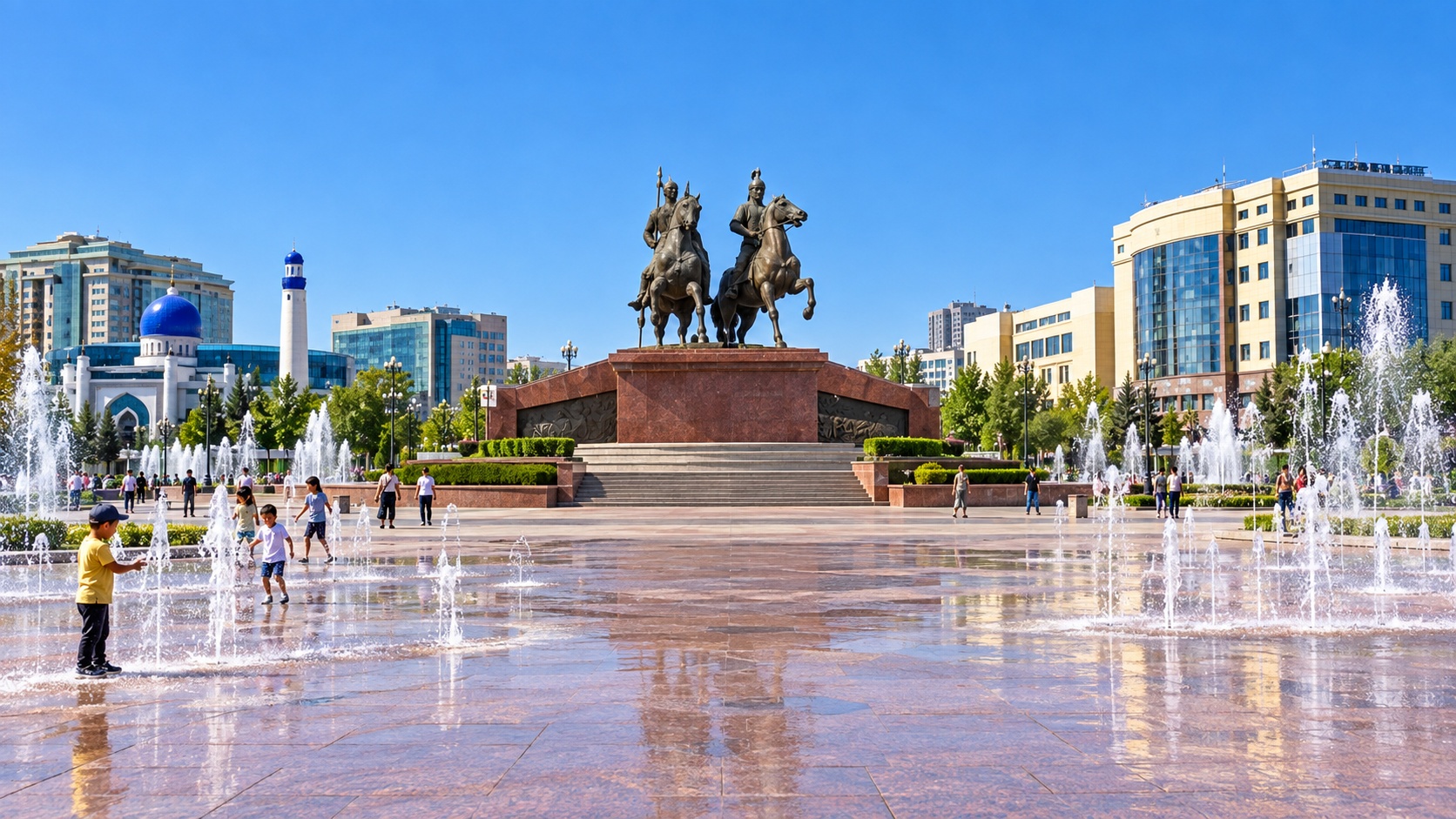 площадь Исатая и Махамбета
